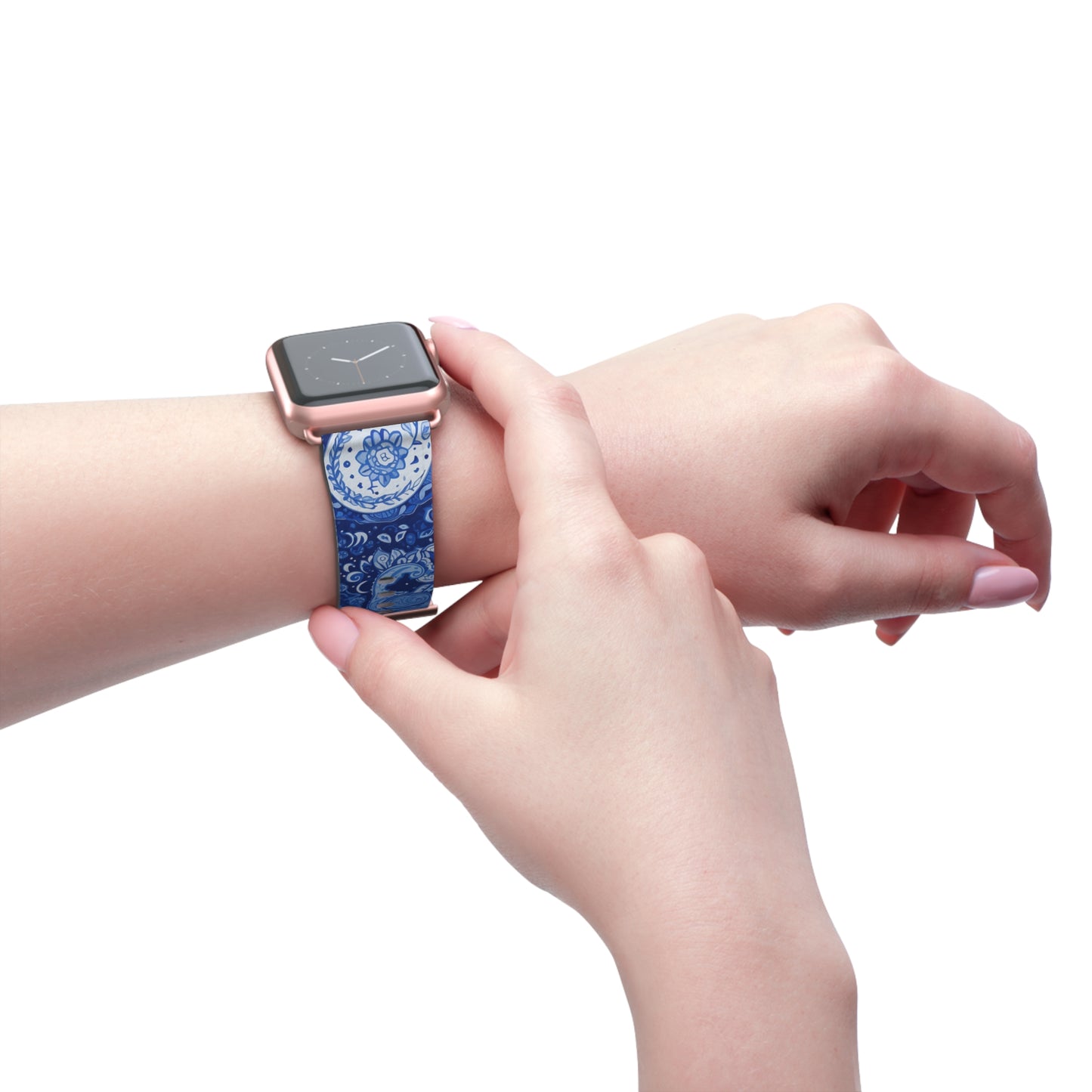 Apple Watch Strap - Blue Paisley