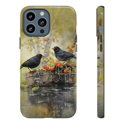 Blackbirds Watercolour - Tough Case