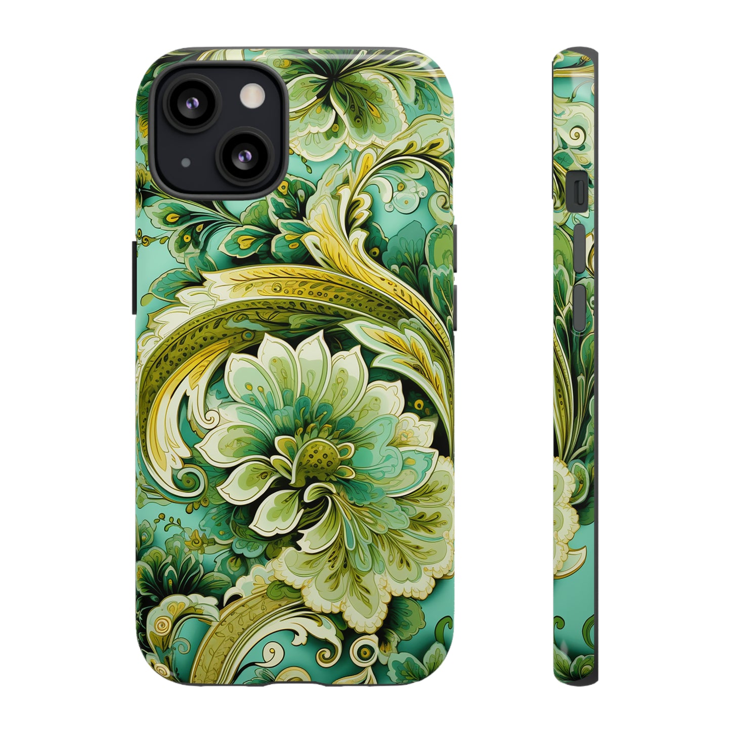 Pistachio with Gold Paisley - Tough Cases