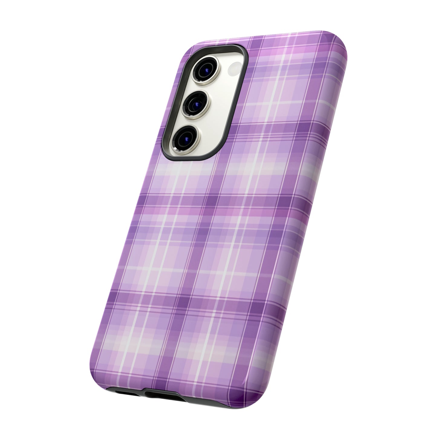 Pastel Lilac Tartan - Tough Cases