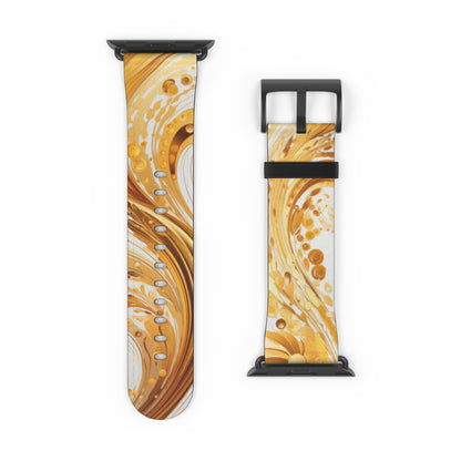 Apple Watch Strap - Gold Paisley