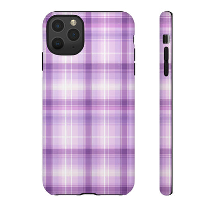 Pastel Lilac Tartan - Tough Cases