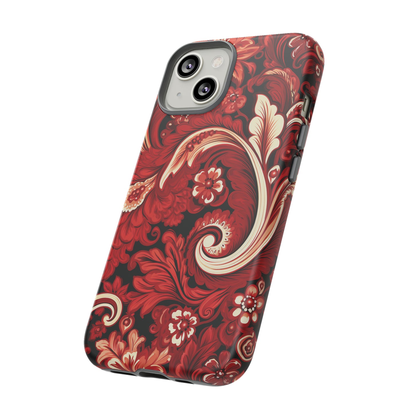 Cherry Red Paisley - Tough Cases