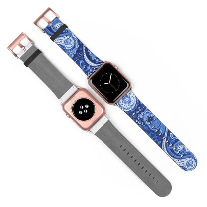 Apple Watch Strap - Blue Paisley