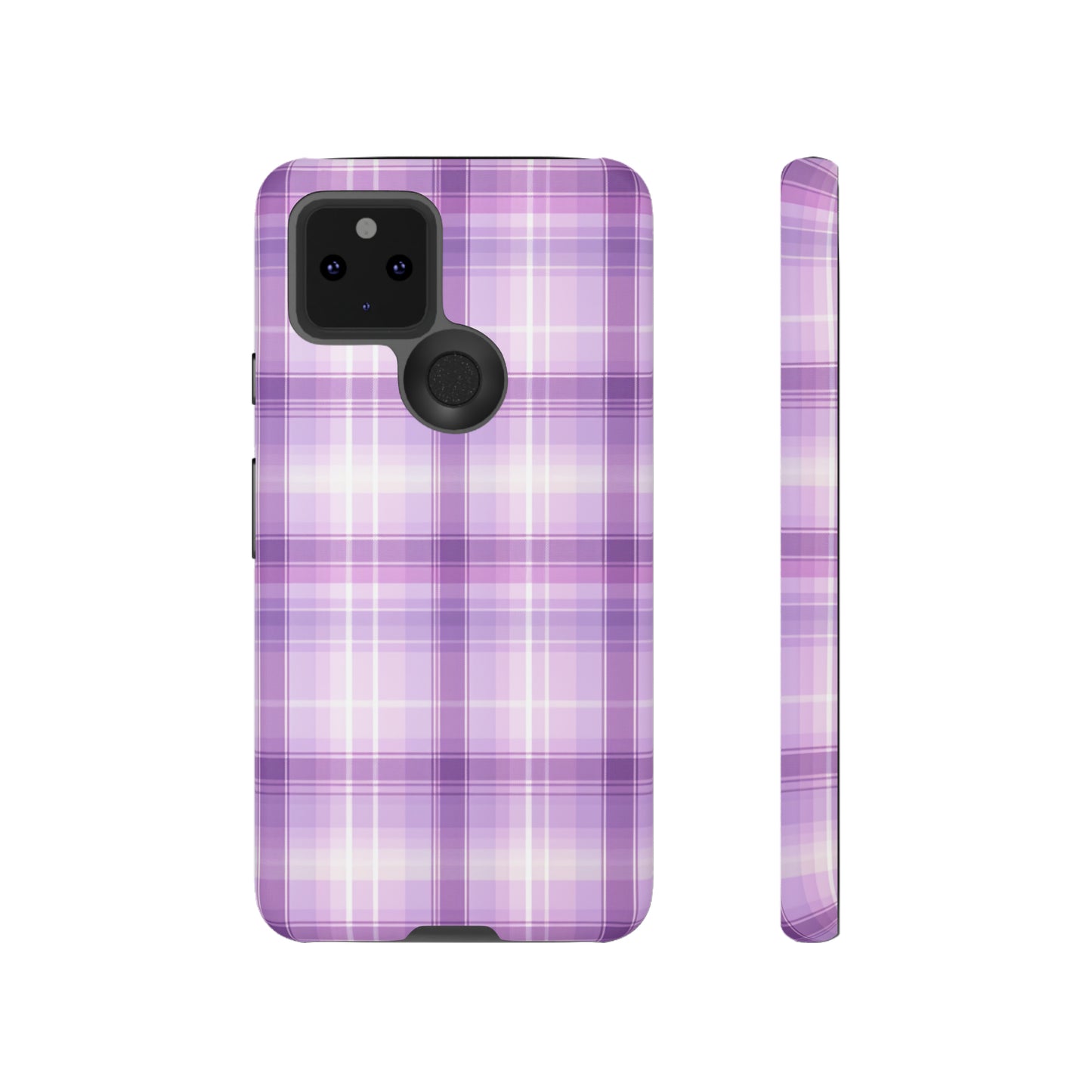 Pastel Lilac Tartan - Tough Cases