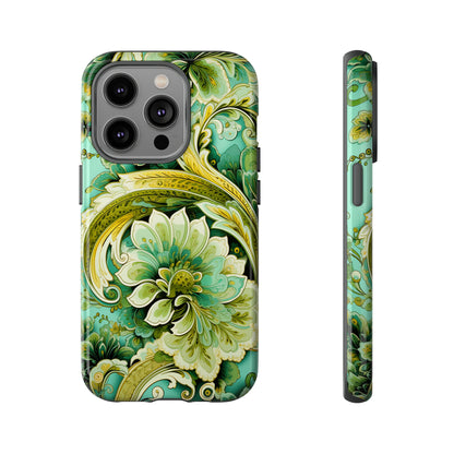 Pistachio with Gold Paisley - Tough Cases