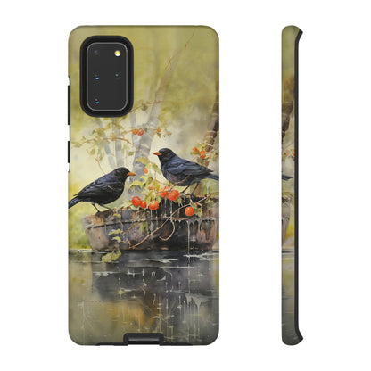 Blackbirds Watercolour - Tough Case