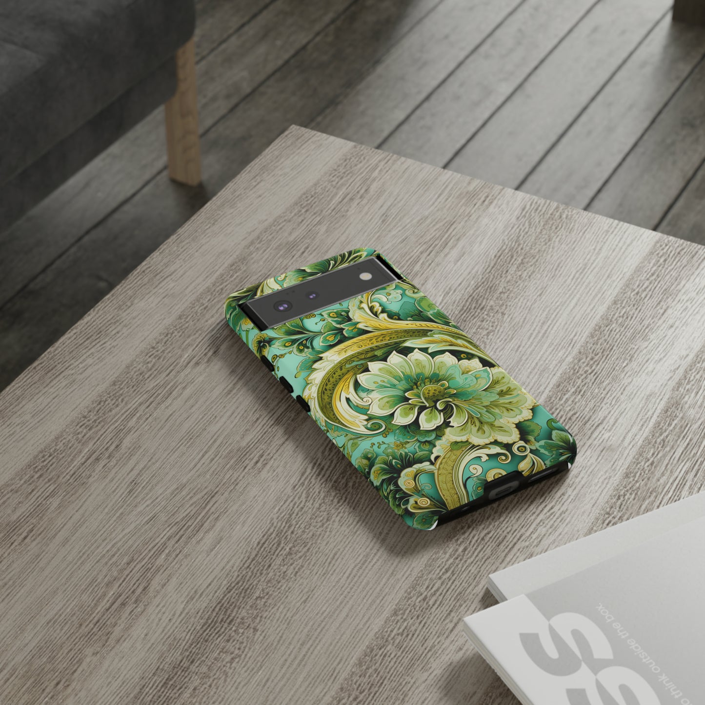 Pistachio with Gold Paisley - Tough Cases