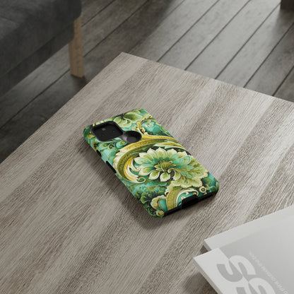 Pistachio with Gold Paisley - Tough Cases