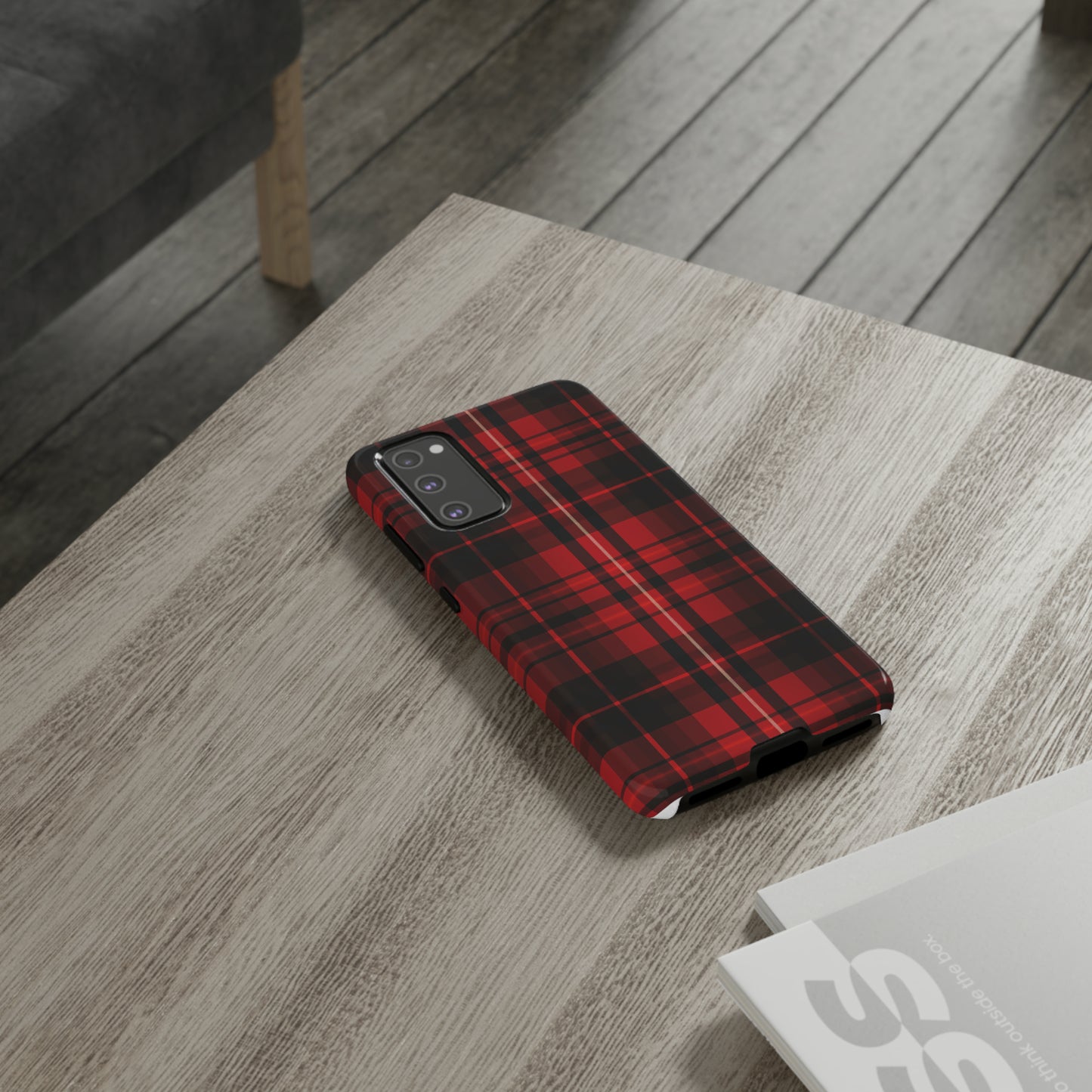 Cherry Red Tartan - Tough Cases