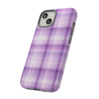 Pastel Lilac Tartan - Tough Cases