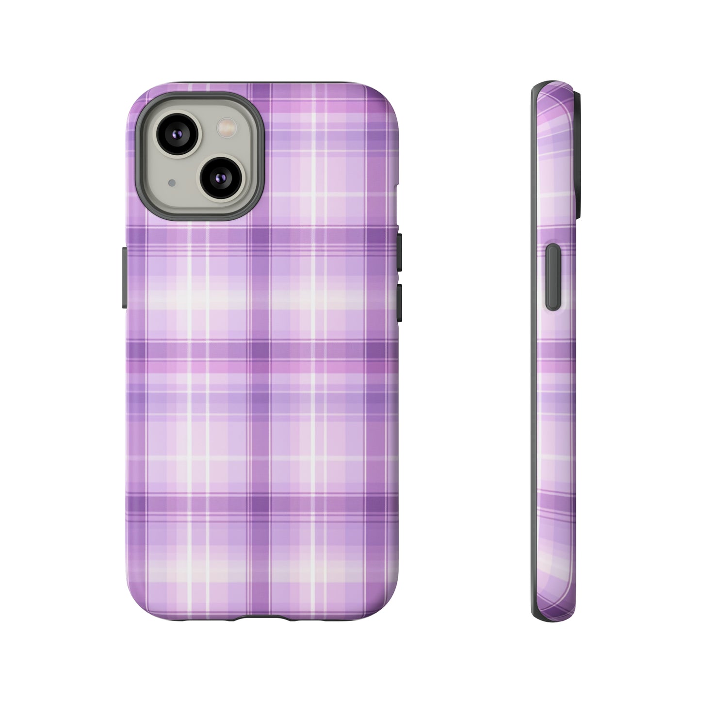 Pastel Lilac Tartan - Tough Cases