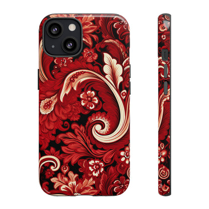 Cherry Red Paisley - Tough Cases