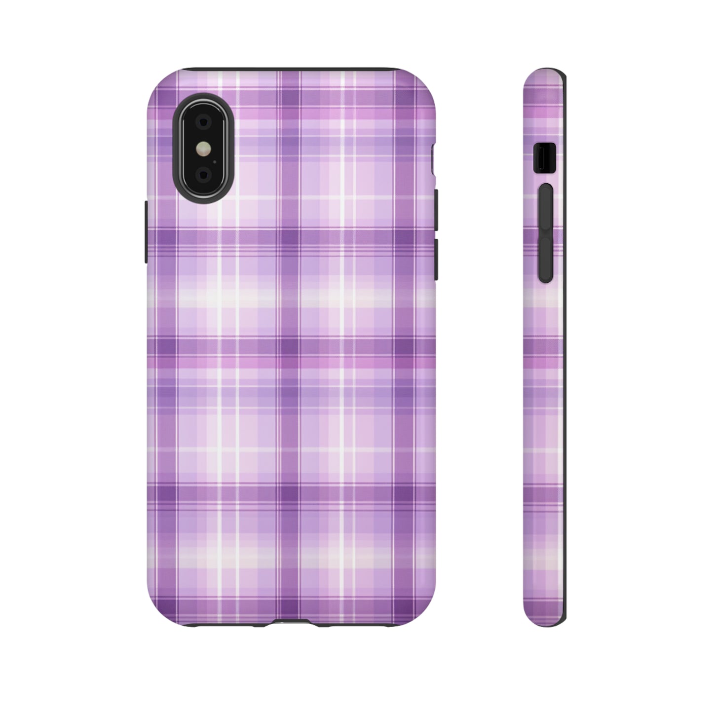 Pastel Lilac Tartan - Tough Cases